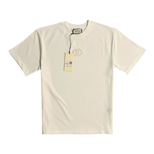 GUCCI GG Geborduurd T-shirt Wit